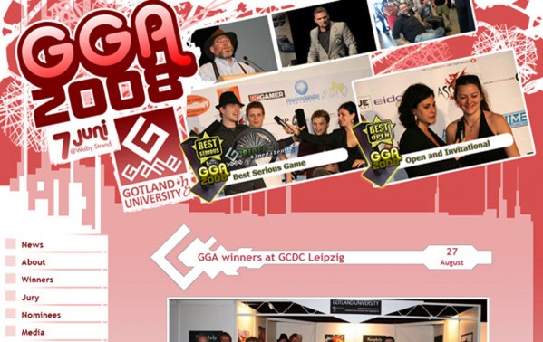 Gotland GameAwards 2008 webpage Gotland GameAwards 2008 webpage